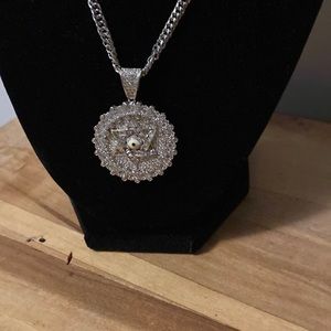 ICED OUT 6 pointed star pendant